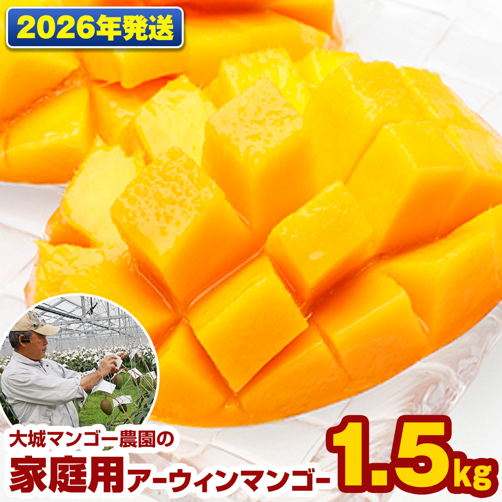 【2026年発送】大城マンゴー農園の家庭用