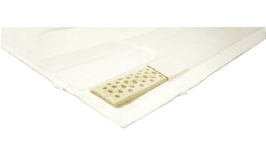  涼しいラファス32枚入り敷パッド　近江本麻綿キルト生地タイプ【CW46W】
