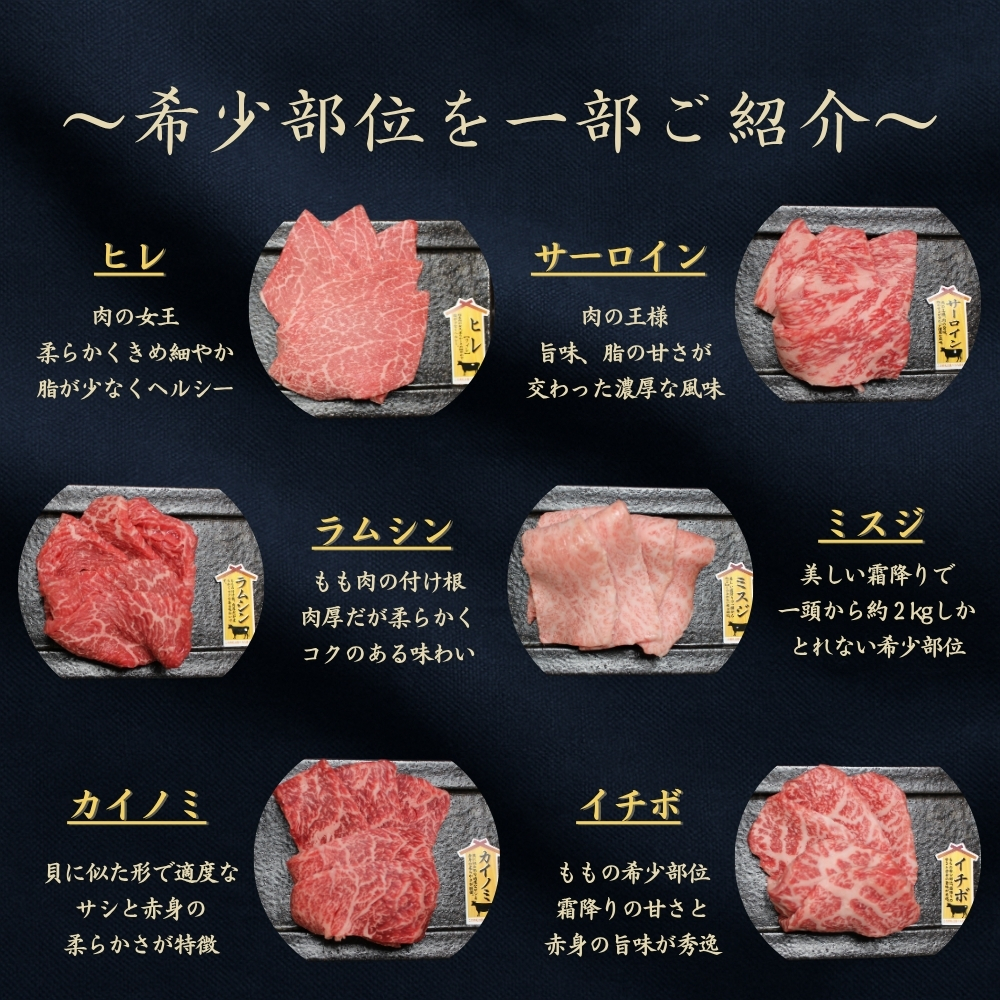 京都府産黒毛和牛【京の肉】 希少部位入り焼肉セット 12種盛 1.2kg(100g×12)