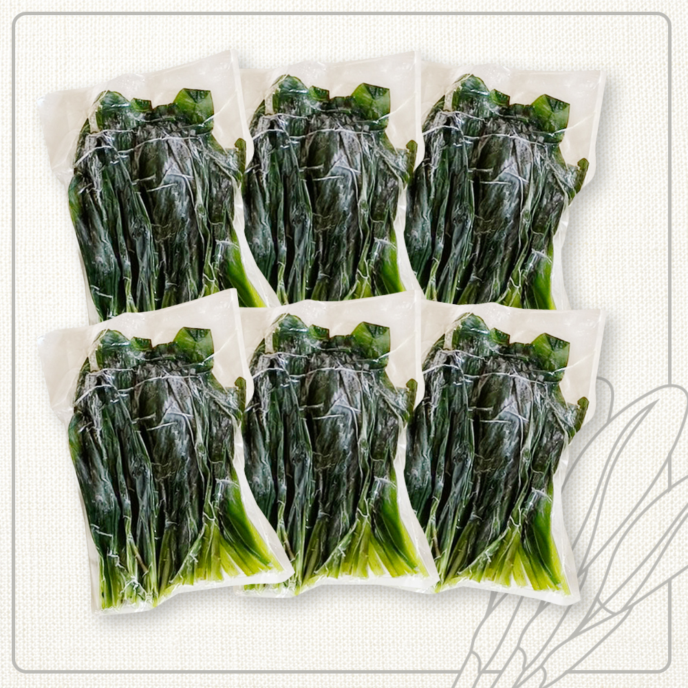 行者にんにくグリーン行者×6袋 （葉部）【20011】 / 北海道中標津町