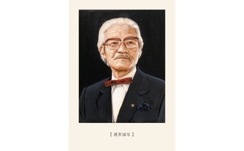 油絵で高級感のある肖像画を描きます（33×24cm・背景無地）