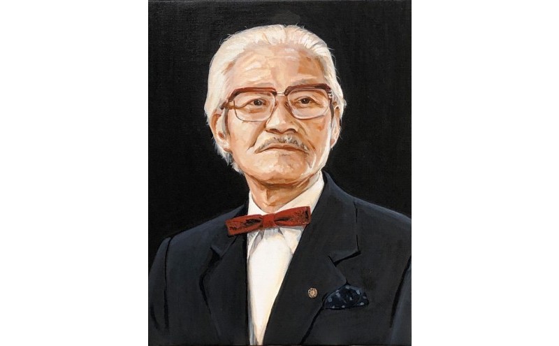 油絵で高級感のある肖像画を描きます（41×32cm・背景無地）