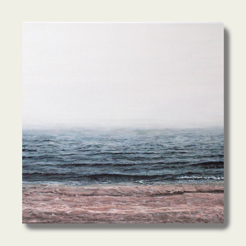 油絵で小さな風景画を描きます（18×18cm）