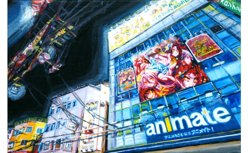 油絵で小さな風景画を描きます（27×22cm）