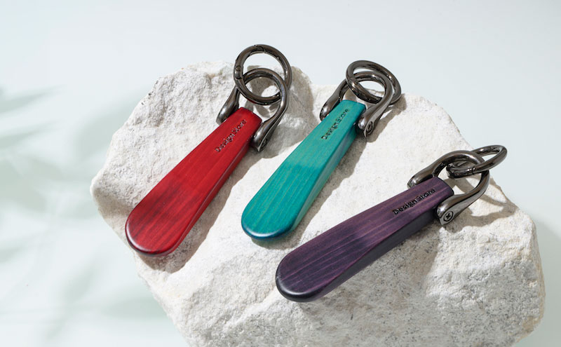 THE EASTON 木製キーホルダー 山中塗 靴べらタイプ マグネット付 能美市