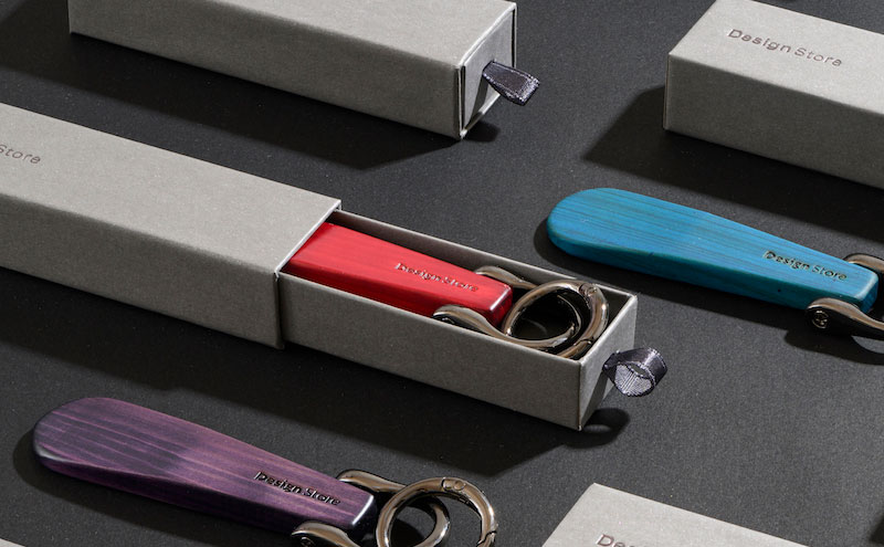 THE EASTON 木製キーホルダー 山中塗 靴べらタイプ マグネット付 能美市