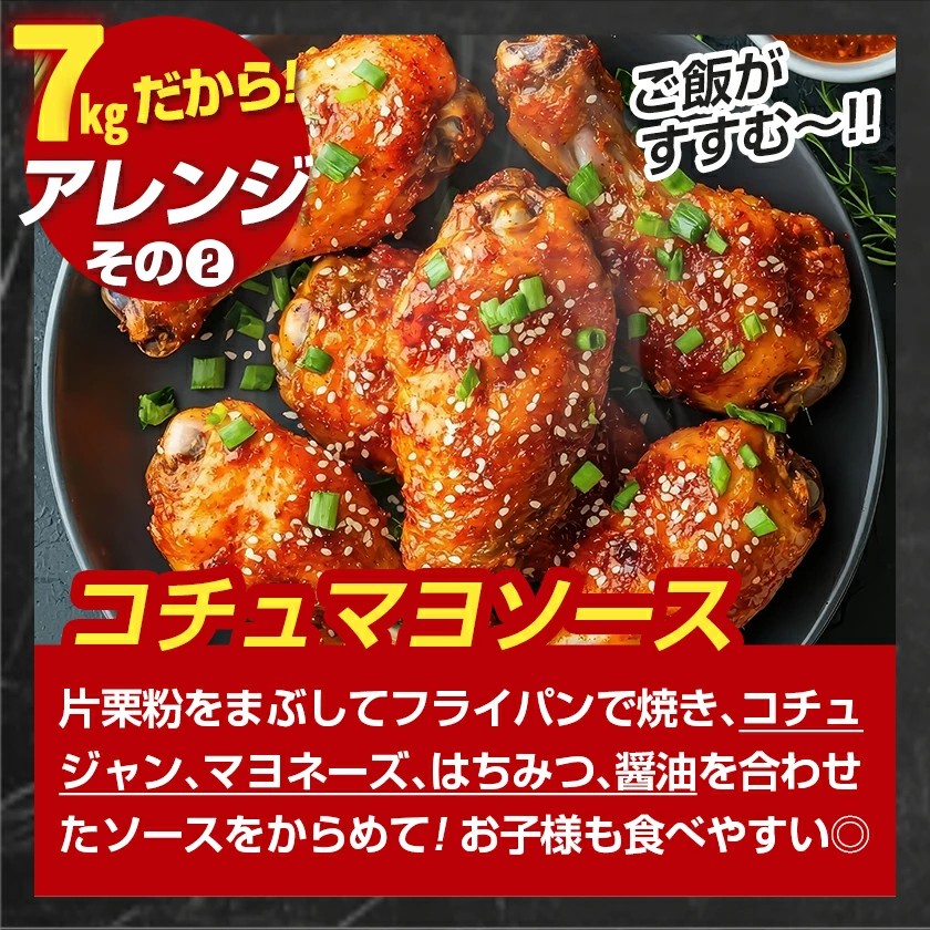 宮崎県都城市のふるさと納税 家計応援キャンペーン!【訳あり】簡単調理!国産若鶏味付手羽元1kg×7袋+生ハム80g_12-L904-CP