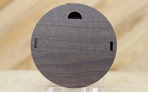 FKK22-154_お守りケース円形 ウォルナット