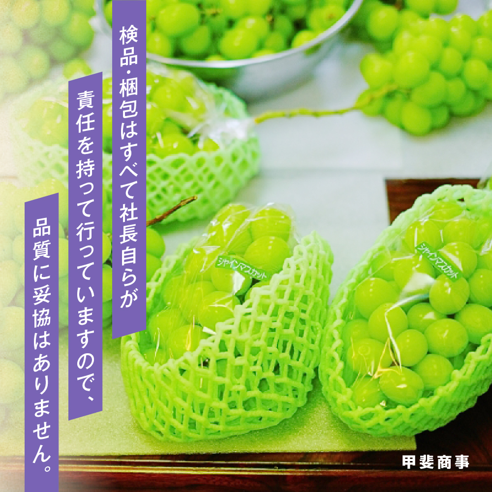 山梨県甲斐市のふるさと納税 【2025年発送】 最高級 シャインマスカット3～4房 約2.2kg 先行予約 山梨県産 産地直送 フルーツ 果物 くだもの ぶどう ブドウ 葡萄 シャイン シャインマスカット 新鮮 人気 おすすめ 国産 贈答 ギフト お取り寄せ 山梨 甲斐市 AN-12