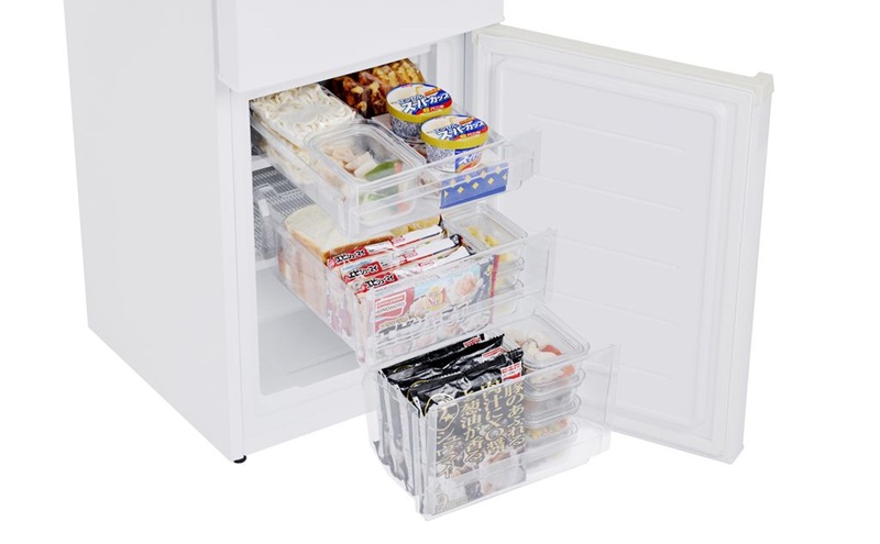 冷凍冷蔵庫 170L IRSD-17A-WH ナチュラルホワイト 冷蔵庫 2ドア アイリスオーヤマ 直冷式 スリム 冷蔵 冷凍庫 薄型 右開き 新生活 一人暮らし