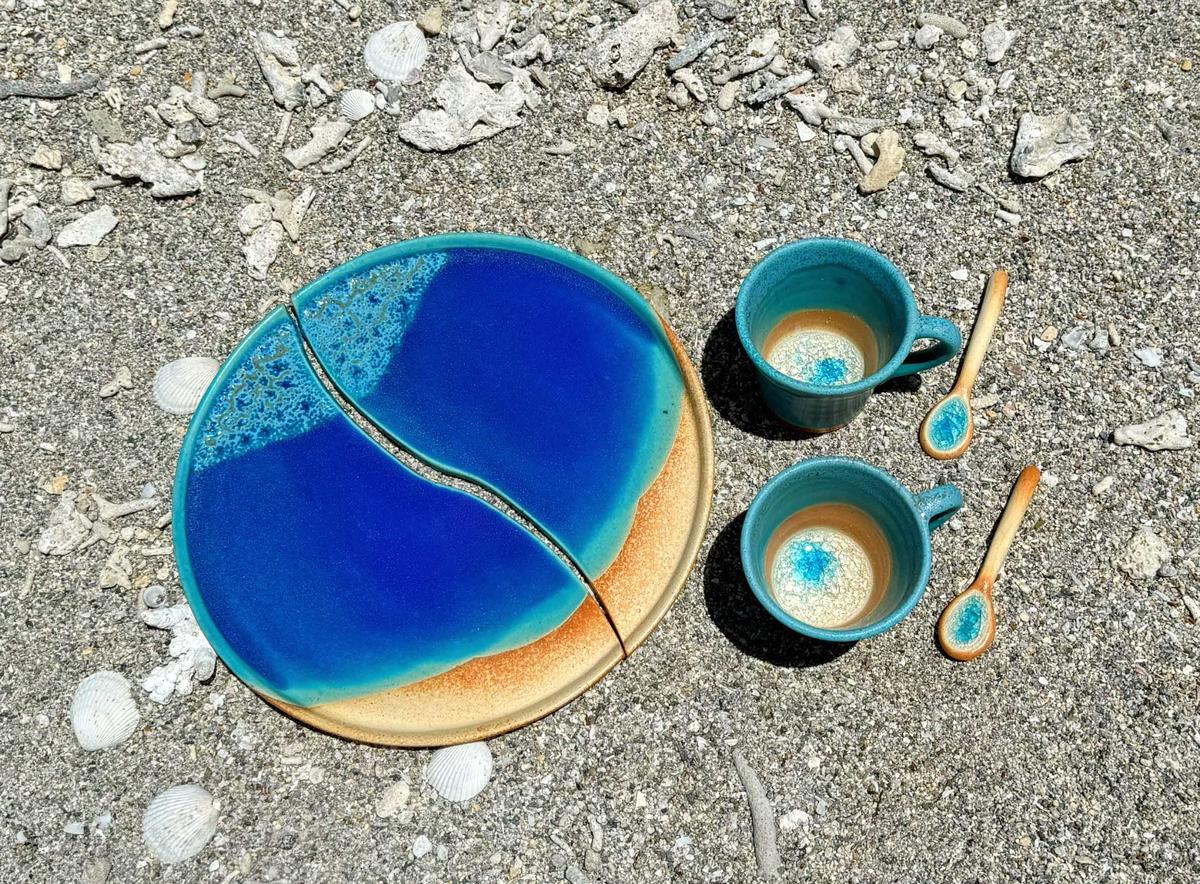 うるま陶器『カップ＆ソーサー：シンクロ率100%』