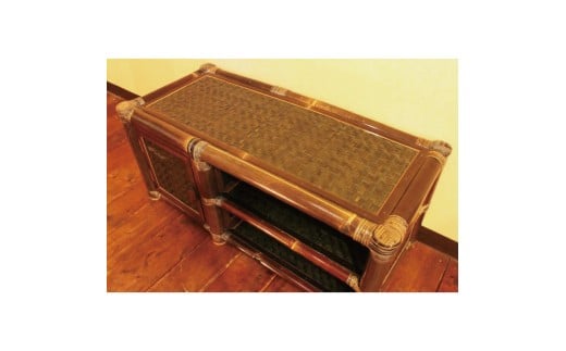 【受注生産】バンブー テレビボード Ｍサイズ 60cm（前扉なし）(KDF-23)