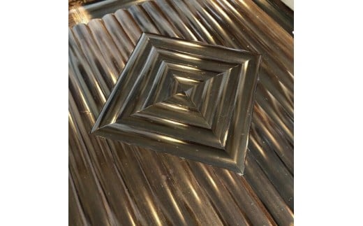 【受注生産】バンブーガラステーブル（座卓）60cm (KDF-27)