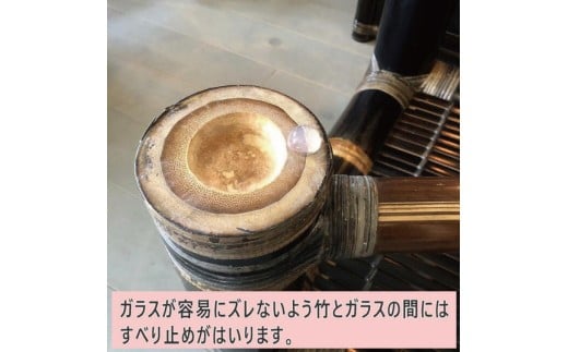 【受注生産】バンブーガラステーブル 90cm (KDF-28)
