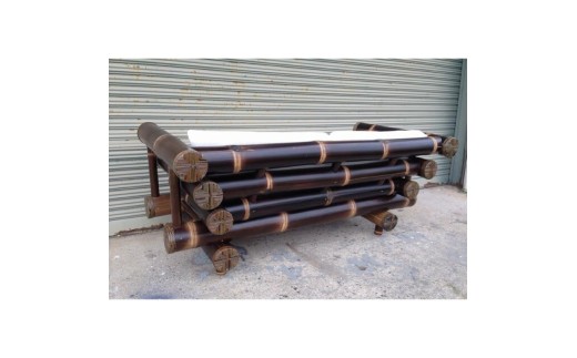 【受注生産】バンブーソファ　2.5人掛け (KDF-34)