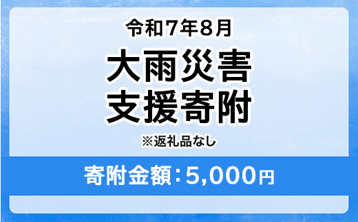 茨城県守谷市のふるさと納税 令和7年8月大雨災害 災害支援寄附【災害応援寄附金】 (寄附金額：5,000円)【返礼品なし】※被災地のために赤い羽根の共同募金会に災害支援金としてお預けします｜ 大雨 災害 復興 支援 寄附 寄付