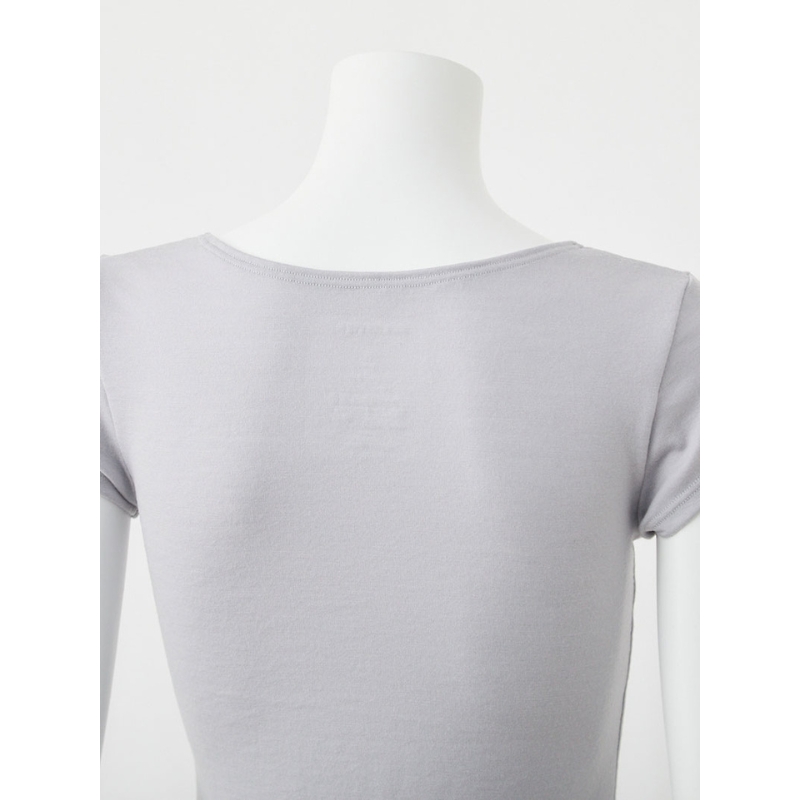 365日のメリノウールインナー advance フレンチスリーブ グレー