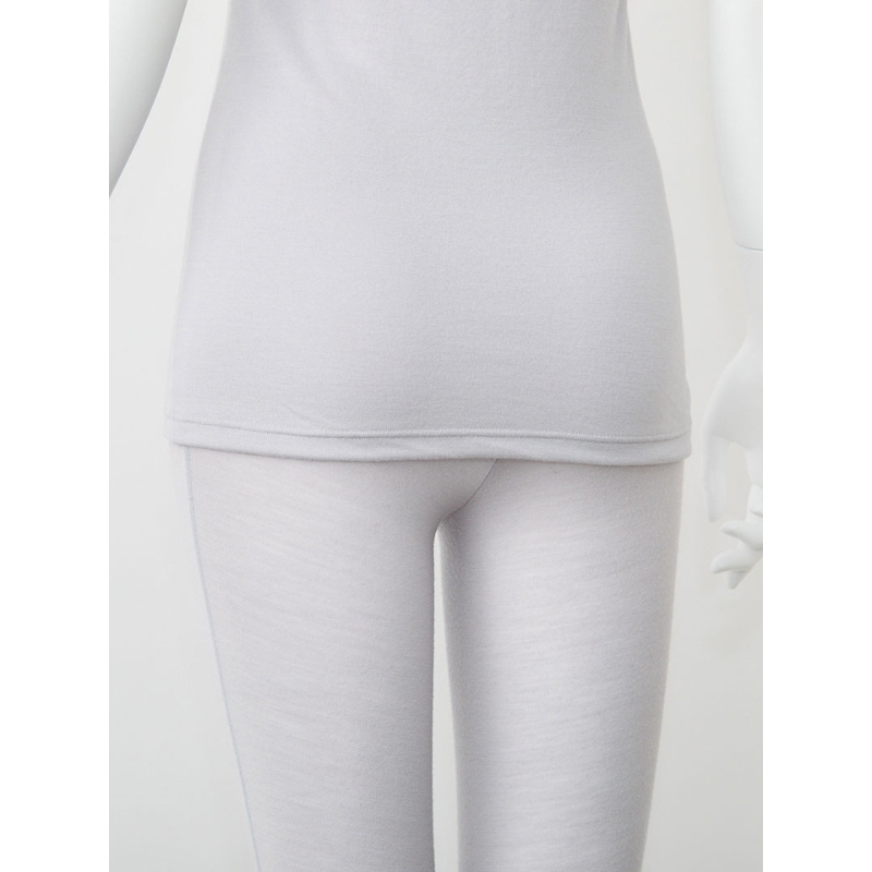 365日のメリノウールインナー advance フレンチスリーブ グレー