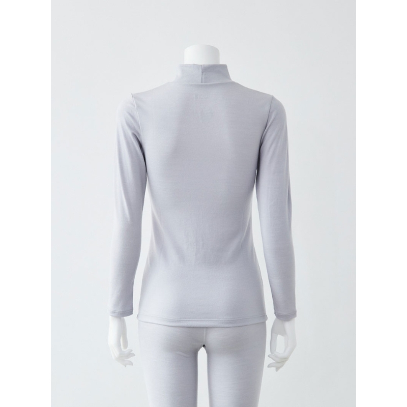 365日のメリノウールインナー advance ハイネック グレー