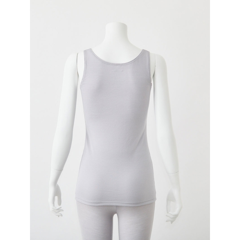 365日のメリノウールインナー advance タンクトップ グレー