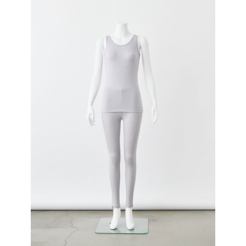 365日のメリノウールインナー advance タンクトップ グレー