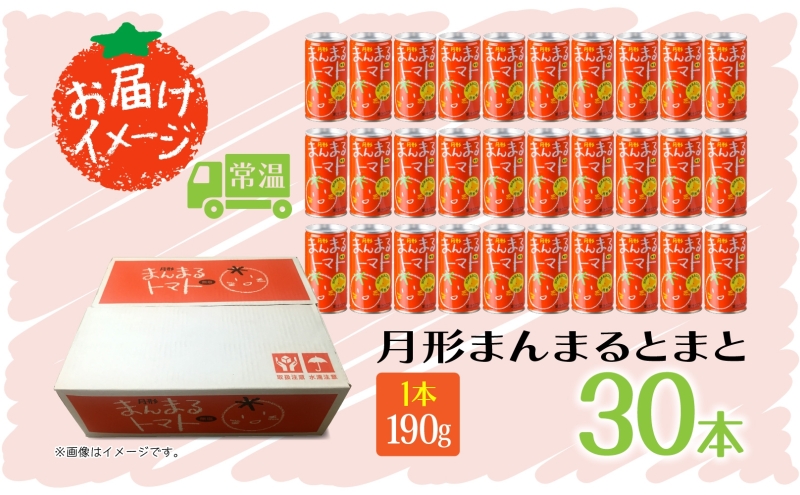 北海道月形町のふるさと納税 【セゾン限定】北海道 トマトジュース 月形まんまるトマト 190g×30本 桃太郎 トマト 食塩不使用 食塩無添加 とまと 缶 無塩 ジュース ストレート 野菜ジュース 健康 完熟 ご褒美 プレゼント 送料無料 月形町
