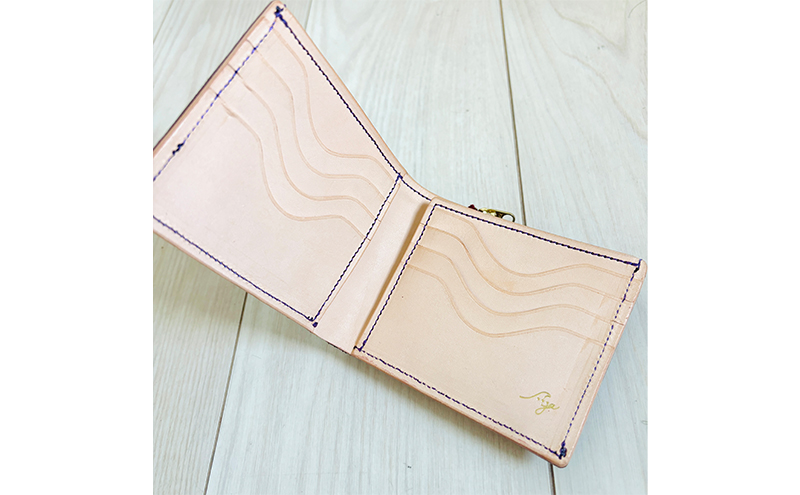 財布 本格毛皮 ハーフウォレット パープルｘダルメシアン コンパクトウォレット 高級皮革 レザー 小銭入れ 札入れ コンパクト ダルメシアン ギフト 日用品 雑貨 日進市 愛知県