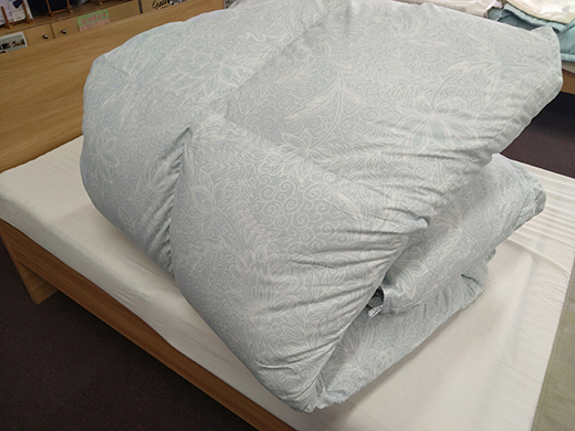 ワタセの羽毛ふとん　シングル　青【CW16W】