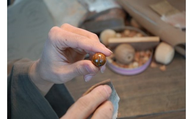 1400年の歴史を誇る近江の数珠職人が手掛けた念珠（男性用）【F001W】