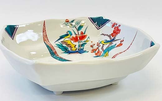 九谷焼 鉢 古九谷割取 伝統 工芸品 装飾品 盛り鉢 テーブルウェア 食器 プレゼント ギフト 贈り物 石川県 加賀市 F6P-2859