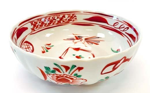 九谷焼 鉢 赤呉須 伝統 工芸品 装飾品 盛り鉢 テーブルウェア 食器 プレゼント ギフト 贈り物 石川県 加賀市 F6P-2861