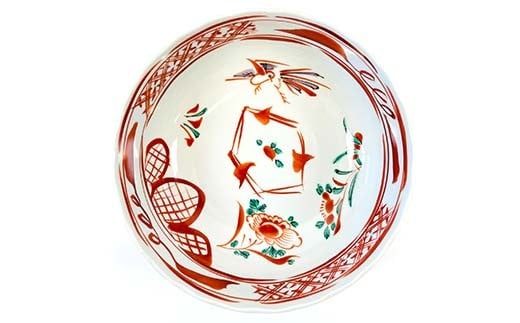 九谷焼 鉢 赤呉須 伝統 工芸品 装飾品 盛り鉢 テーブルウェア 食器 プレゼント ギフト 贈り物 石川県 加賀市 F6P-2861
