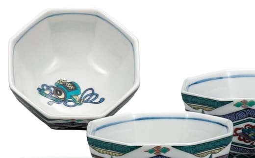 九谷焼 小鉢揃 古九谷風 5個組 小鉢 小槌 盛り鉢 テーブルウェア 食器 伝統 工芸品 装飾品 F6P-2855