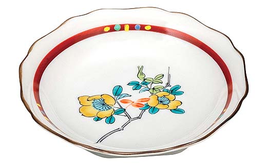 九谷焼 皿揃 花ごよみ 5枚組 食器 お皿 日本製 ギフト プレゼント F6P-2846