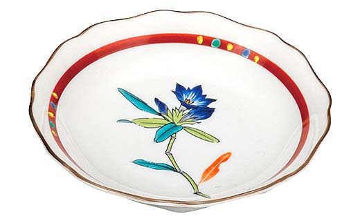 九谷焼 皿揃 花ごよみ 5枚組 食器 お皿 日本製 ギフト プレゼント F6P-2846