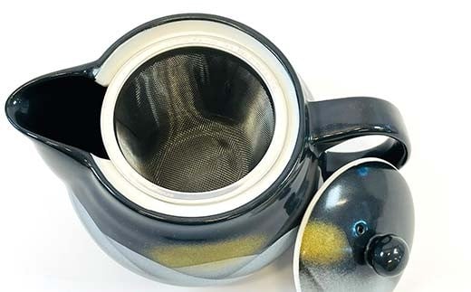 九谷焼 ポット急須 連山 網付き 茶こし付き 食器 日本製 ギフト プレゼント F6P-2872