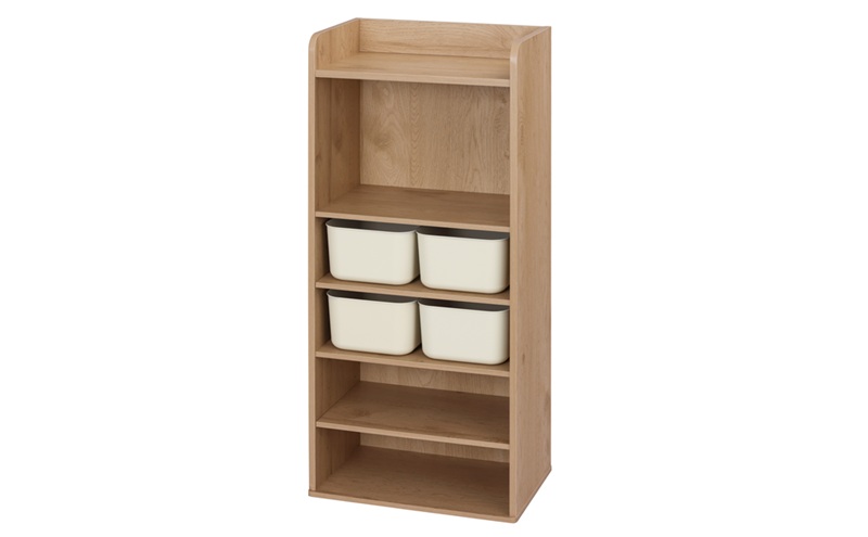 収納棚 ラウンドシェルフ RUSR-50H ナチュラル/ライトベージュ おもちゃ 収納 ラック ボックス アイリスオーヤマ おしゃれ おもちゃ箱 絵本棚 おもちゃ棚 キッズ 子ども シェルフ 北欧 収納棚 子供部屋 ケース 入学 入園 ラウンドシェルフ TV台