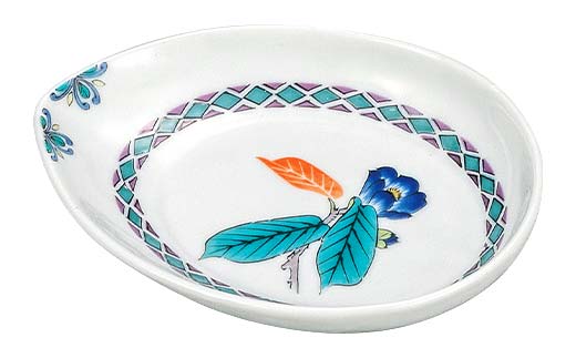 九谷焼 皿揃 草花絵変り 5枚組 食器 お皿 日本製 ギフト プレゼント F6P-2847