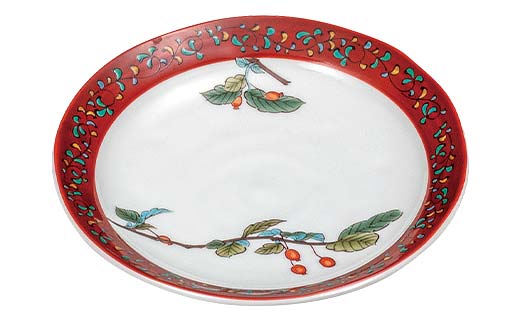 九谷焼 皿揃 木の実絵変り 5枚組 食器 お皿 日本製 ギフト プレゼント F6P-2848