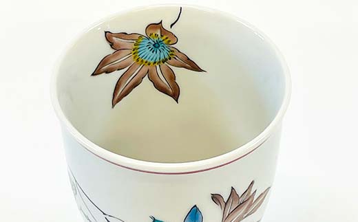 九谷焼 フリーカップ 鉄仙 食器 コップ 日本製 ギフト プレゼント F6P-2877