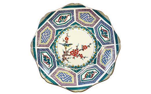 九谷焼 皿揃 古九谷風 5枚組 食器 お皿 日本製 ギフト プレゼント F6P-3146