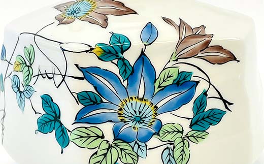 九谷焼 一輪生 鉄仙 花器 日本製 ギフト プレゼント お花 インテイリア 一輪挿し 華道 F6P-2878