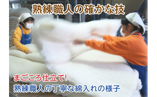 もめん綿入り（コットン100％）　肌掛け布団　二重ガーゼタイプ（グリーン）【CW27W】