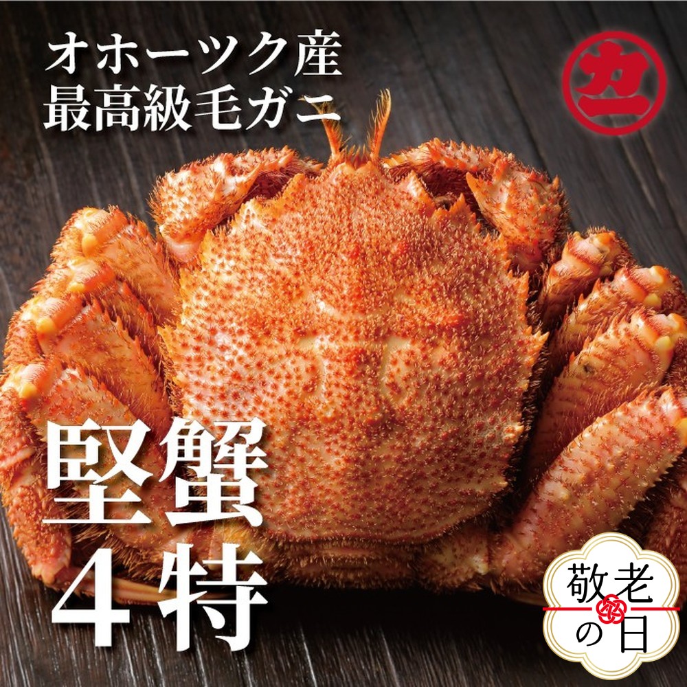 [敬老ギフト]ボイル毛がに(約440g〜570g)×1尾