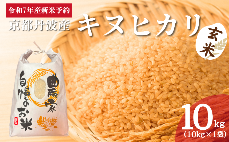 令和7年産新米予約 京都丹波産キヌヒカリ 玄米 10kg
