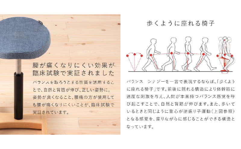 バランス シナジー(カバー付き)ラウンドシート/スクエアシート 椅子 いす イス 腰痛 腰痛対策 腰痛予防 姿勢 ブナ材 岐阜県 美濃市