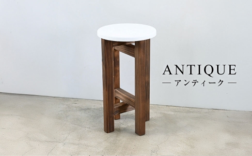 低くて小さなスツール【白】 | 1脚 幅24cm 奥行24cm 高さ43cm