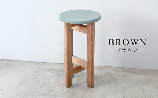 低くて小さなスツール【オリーブ】  | 1脚 幅24cm 奥行24cm 高さ43cm スツール 椅子 イス 腰掛 腰掛け チェア 丸椅子 丸いす 円形 家具 インテリア オシャレ おしゃれ 木製 茨城県 守谷市
