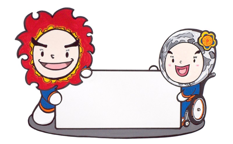 想いを象徴したマスコットキャラクターをデザインします（ペア・背景なし）