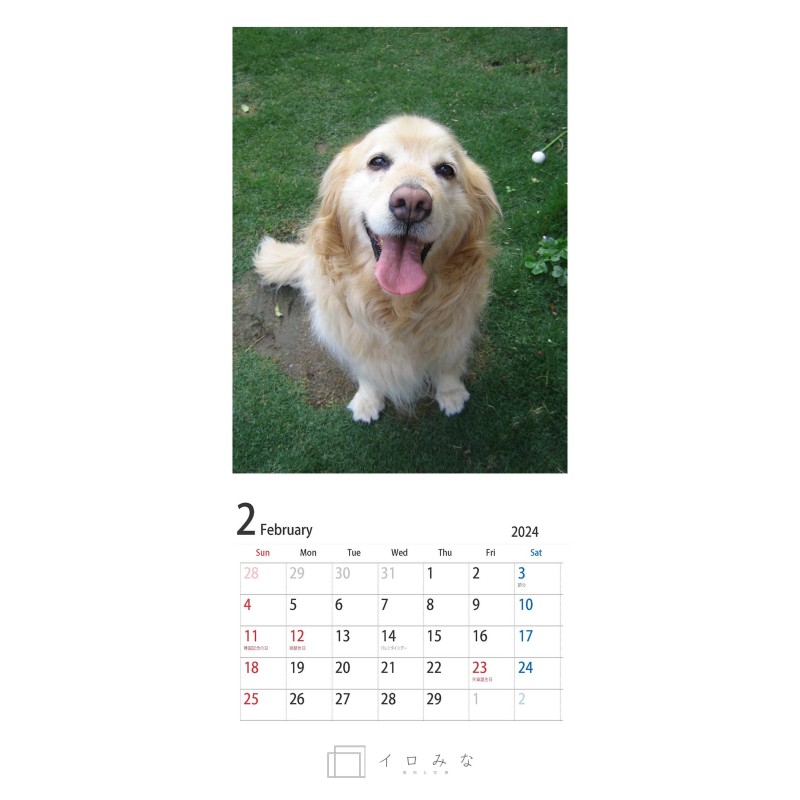 オリジナルカレンダーをデザイン・印刷します（シンプルなデザイン・表紙＋12ページ）